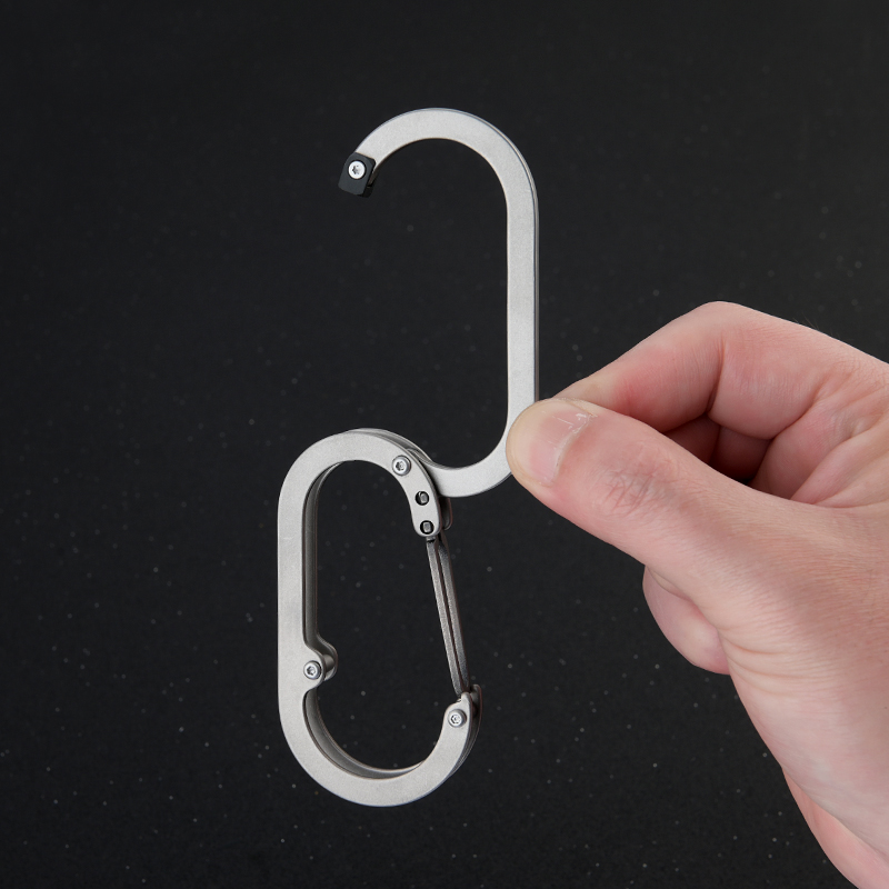 Fishing Equipment Carp - Titanium Alloy D-Type Carabiner Hook Outdoor